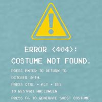 404 Error Costume Not Found Nerdy Geek Funny Computer Sueded Cloud Jersey T-Shirt