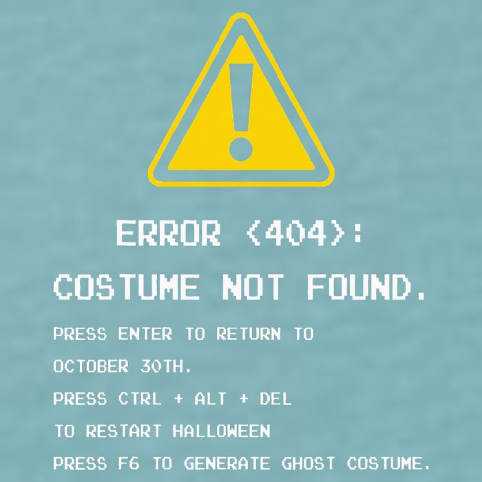 404 Error Costume Not Found Nerdy Geek Funny Computer Sueded Cloud Jersey T-Shirt