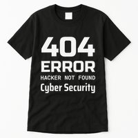 404 Error Hacker Not Found Cyber Security White Hat Hacker Tall T-Shirt