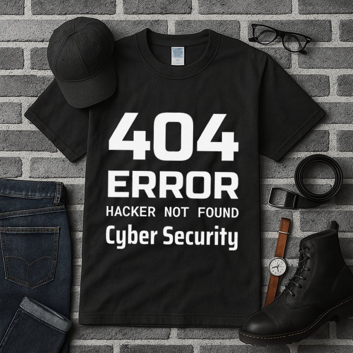 404 Error Hacker Not Found Cyber Security White Hat Hacker Tall T-Shirt