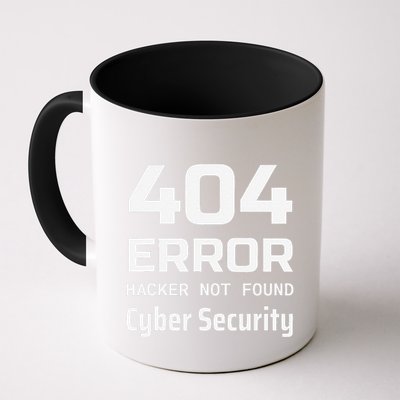 404 Error Hacker Not Found Cyber Security White Hat Hacker Coffee Mug