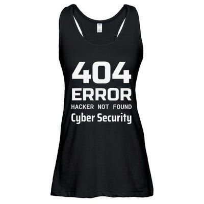 404 Error Hacker Not Found Cyber Security White Hat Hacker Ladies Essential Flowy Tank