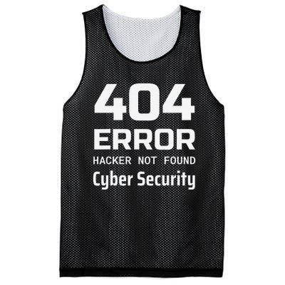 404 Error Hacker Not Found Cyber Security White Hat Hacker Mesh Reversible Basketball Jersey Tank