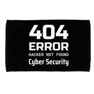 404 Error Hacker Not Found Cyber Security White Hat Hacker Microfiber Hand Towel