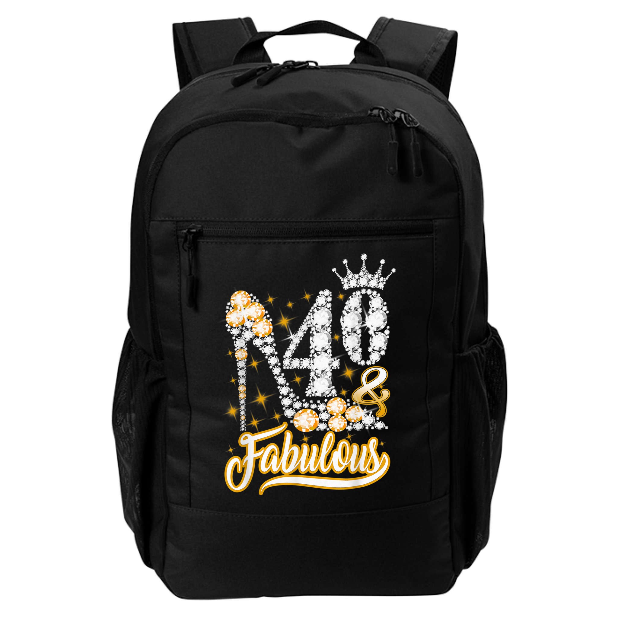 40 & Fabulous 40 Years Old 40th Birthday Diamond Crown Shoes Backpack