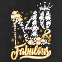 40 & Fabulous 40 Years Old 40th Birthday Diamond Crown Shoes Beanie