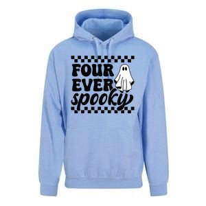 4th Fourth Birthday Four Year Old Halloween Four Ever Spooky Unisex Surf Hoodie