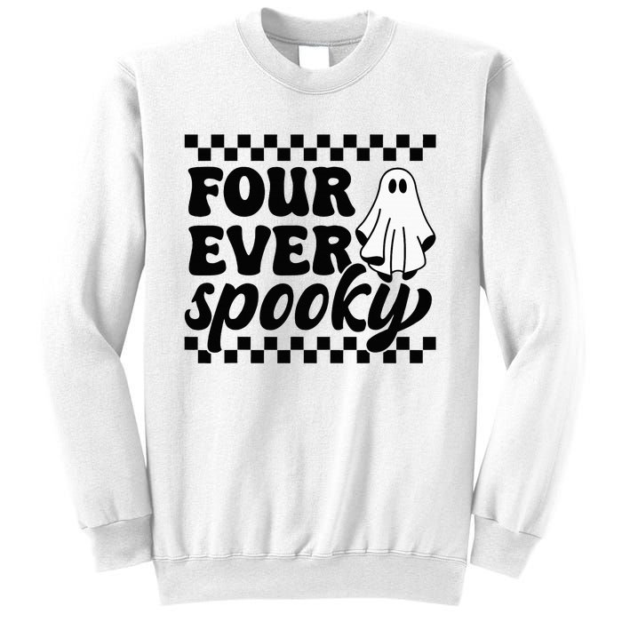 4th Fourth Birthday Four Year Old Halloween Four Ever Spooky Sweatshirt