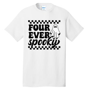 4th Fourth Birthday Four Year Old Halloween Four Ever Spooky Tall T-Shirt