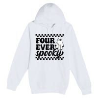 4th Fourth Birthday Four Year Old Halloween Four Ever Spooky Premium Pullover Hoodie