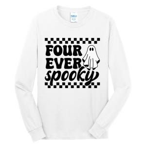 4th Fourth Birthday Four Year Old Halloween Four Ever Spooky Tall Long Sleeve T-Shirt