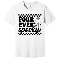 4th Fourth Birthday Four Year Old Halloween Four Ever Spooky Premium T-Shirt