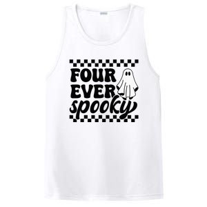 4th Fourth Birthday Four Year Old Halloween Four Ever Spooky PosiCharge Competitor Tank