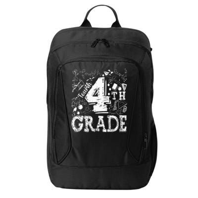 4th Fourth Grade Typography Team Kids Teacher Back To School City Backpack