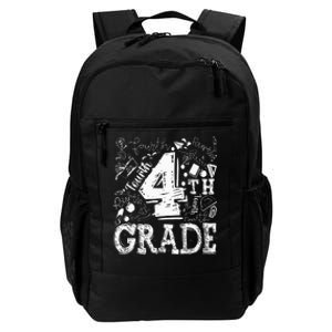 4th Fourth Grade Typography Team Kids Teacher Back To School Daily Commute Backpack