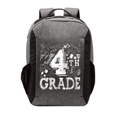 4th Fourth Grade Typography Team Kids Teacher Back To School Vector Backpack