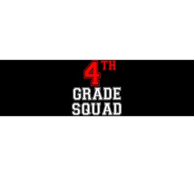 4th Four Grade Squad Back To School Teacher Gift Bumper Sticker