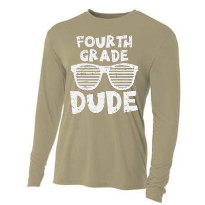 4th Fourth Grade Dude Back To School First Day Of School Cooling Performance Long Sleeve Crew