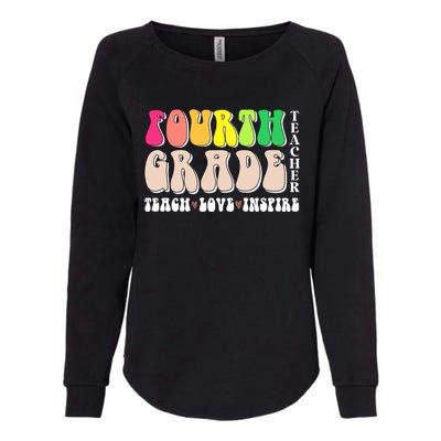 4Th Fourth Grade Teacher Back To School Or Appreciation Week Great Gift Womens California Wash Sweatshirt