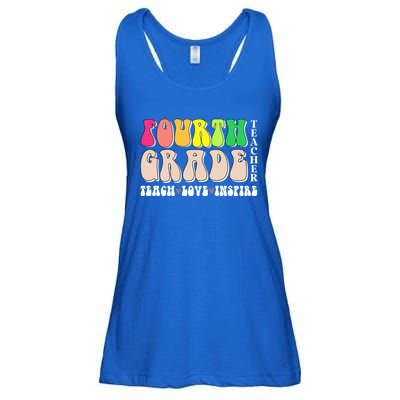 4Th Fourth Grade Teacher Back To School Or Appreciation Week Great Gift Ladies Essential Flowy Tank