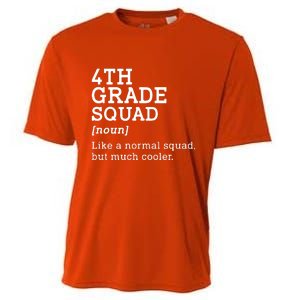 4th Fourth Grade Squad Student Teacher Back To School Gift Cooling Performance Crew T-Shirt