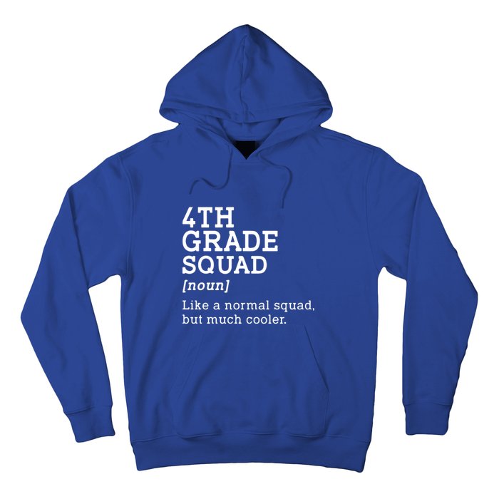 4th Fourth Grade Squad Student Teacher Back To School Gift Hoodie