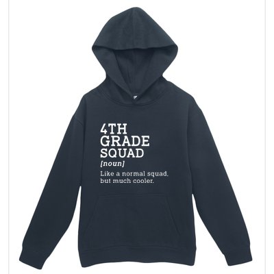 4th Fourth Grade Squad Student Teacher Back To School Gift Urban Pullover Hoodie