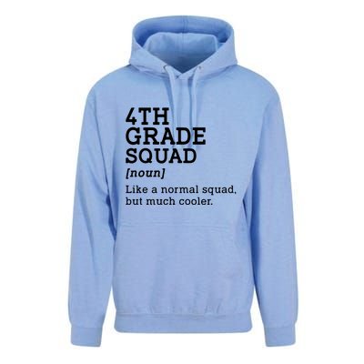 4th Fourth Grade Squad Student Teacher Back To School Gift Unisex Surf Hoodie