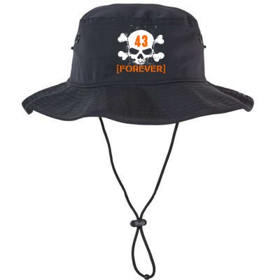 43 Forever Skull Crossbones Racing Legend Tribute Bucket Hat