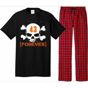 43 Forever Skull Crossbones Racing Legend Tribute Pajama Set