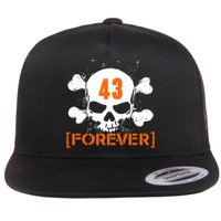 43 Forever Skull Crossbones Racing Legend Tribute Flatbill Hat