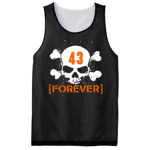 43 Forever Skull Crossbones Racing Legend Tribute Mesh Reversible Basketball Jersey Tank