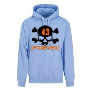 43 Forever Skull Crossbones Racing Legend Tribute Unisex Surf Hoodie