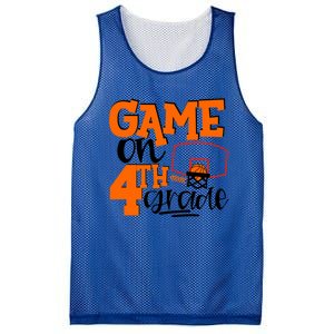 4Th Grade Basketball Game On 4Th Grade Hello Summer Gift Mesh Reversible Basketball Jersey Tank