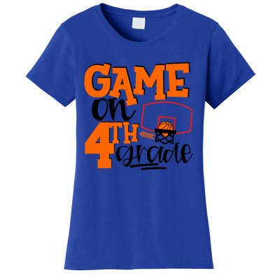 4Th Grade Basketball Game On 4Th Grade Hello Summer Gift Women's T-Shirt