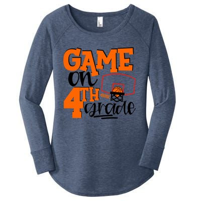 4Th Grade Basketball Game On 4Th Grade Hello Summer Gift Women's Perfect Tri Tunic Long Sleeve Shirt