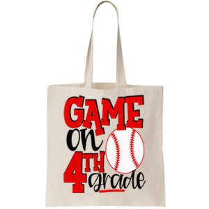 4th Grade Baseball Player 1st Day Of School Tote Bag