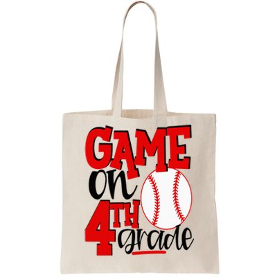 4th Grade Baseball Player 1st Day Of School Tote Bag