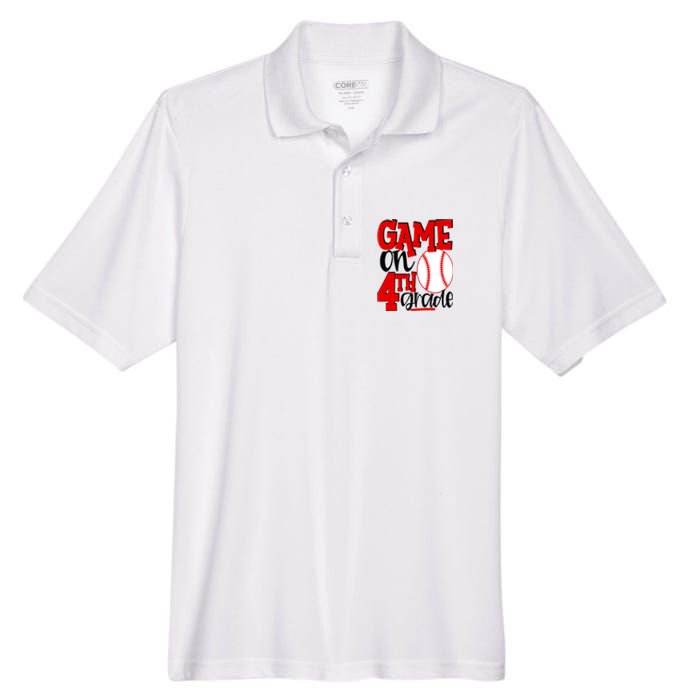 4th Grade Baseball Player Boy 1st Day Of School Men's Origin Performance Pique Polo