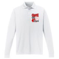 4th Grade Baseball Player Boy 1st Day Of School Performance Long Sleeve Polo