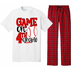 4th Grade Baseball Player Boy 1st Day Of School Pajama Set