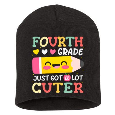 4th Grade Back To School Just Got A Lot Cuter Gift Short Acrylic Beanie