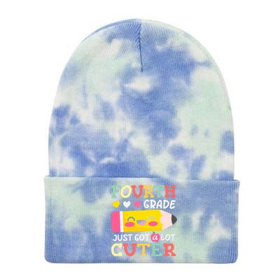 4th Grade Back To School Just Got A Lot Cuter Gift Tie Dye 12in Knit Beanie