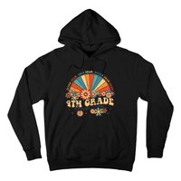 4th Grade Dream Team Groovy Rainbow Back To School Teacher Hoodie