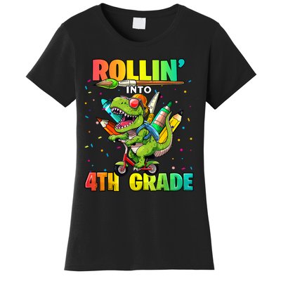 4th Grade Dinosaur Back To School First Day Of School Boy Women's T-Shirt