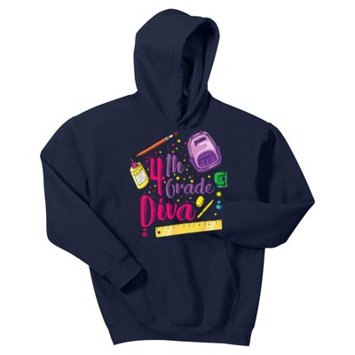 4th Grade Diva First Day Of School Clothes Gift Kids Hoodie