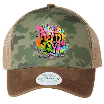 4th Grade Field Day 2024 Let The Games Begin Teachers Legacy Tie Dye Trucker Hat