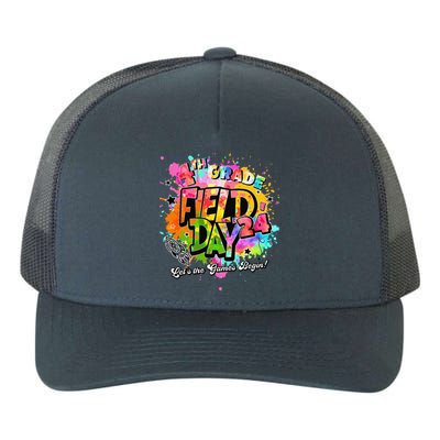 4th Grade Field Day 2024 Let The Games Begin Teachers Yupoong Adult 5-Panel Trucker Hat