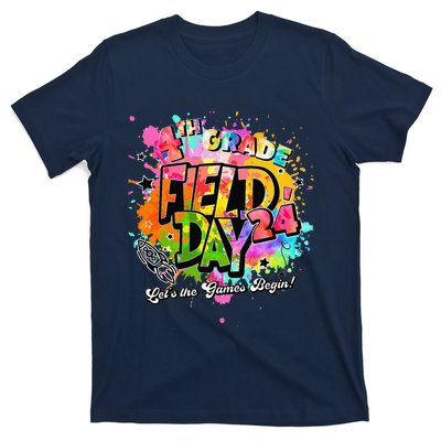 4th Grade Field Day 2024 Let The Games Begin Teachers T-Shirt