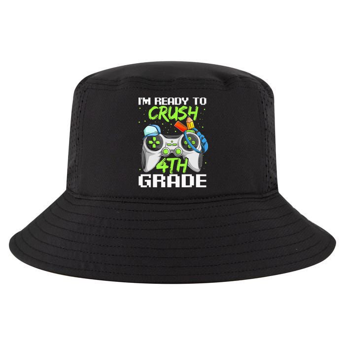 4Th Grade Gamer  Ready To Crush Fourth Grade Cool Comfort Performance Bucket Hat